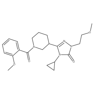 4-cyclopropyl-3-(1-(2-methoxybenzoyl)piperidin-3-yl)-1-(2-methoxyethyl)-1H-1,2,4-triazol-5(4H)-one Structure