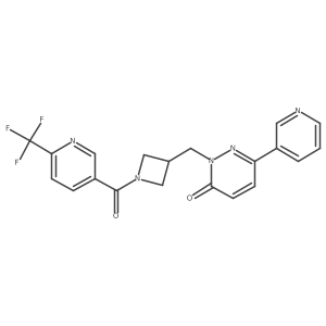 6-(Pyridin-3-yl)-2-({1-[6-(trifluoromethyl)pyridine-3-carbonyl]azetidin-3-yl}methyl)-2,3-dihydropyridazin-3-one Structure