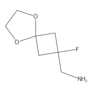 {2-Fluoro-5,8-dioxaspiro[3.4]octan-2-yl}methanamine结构式