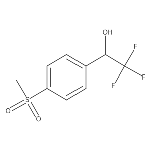 (1S)-2,2,2-trifluoro-1-(4-methanesulfonylphenyl)ethan-1-ol Structure