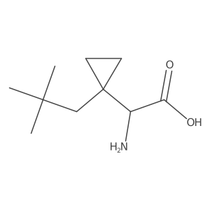 2-Amino-2-[1-(2,2-dimethylpropyl)cyclopropyl]acetic acid Structure