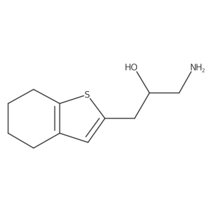 1-Amino-3-(4,5,6,7-tetrahydro-1-benzothiophen-2-yl)propan-2-ol Structure