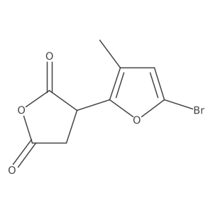 3-(5-Bromo-3-methylfuran-2-yl)oxolane-2,5-dione结构式