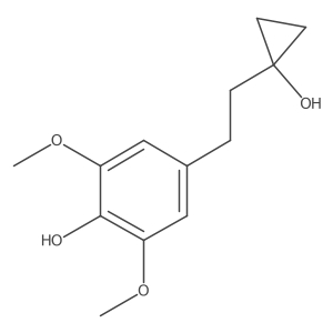 4-[2-(1-Hydroxycyclopropyl)ethyl]-2,6-dimethoxyphenol Structure