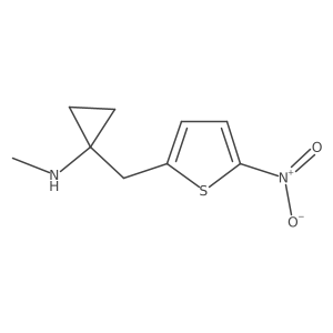 N-methyl-1-[(5-nitrothiophen-2-yl)methyl]cyclopropan-1-amine Structure