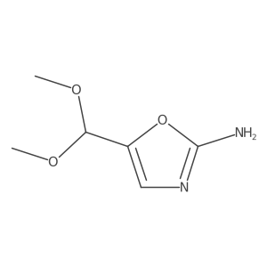 5-(Dimethoxymethyl)-1,3-oxazol-2-amine Structure