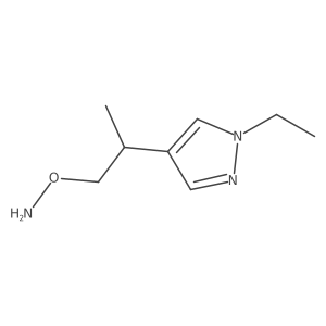 O-[2-(1-ethyl-1H-pyrazol-4-yl)propyl]hydroxylamine Structure