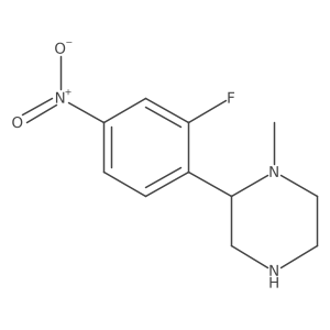 2-(2-Fluoro-4-nitrophenyl)-1-methylpiperazine结构式