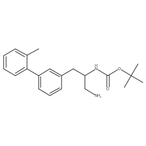 tert-butyl N-{1-amino-3-[3-(2-methylphenyl)phenyl]propan-2-yl}carbamate结构式