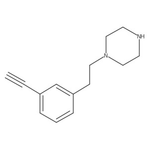 1-[2-(3-Ethynylphenyl)ethyl]piperazine Structure