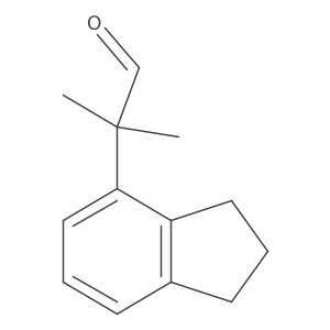 2-(2,3-dihydro-1H-inden-4-yl)-2-methylpropanal Structure