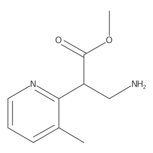 Methyl 3-amino-2-(3-methylpyridin-2-yl)propanoate Structure