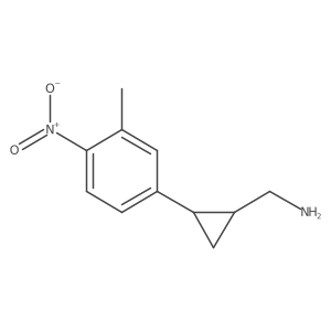 [2-(3-Methyl-4-nitrophenyl)cyclopropyl]methanamine Structure
