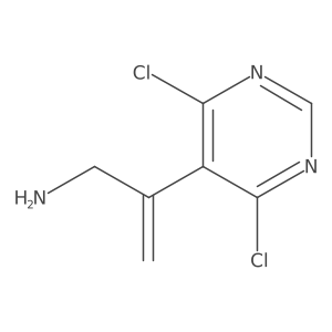 2-(4,6-Dichloropyrimidin-5-yl)prop-2-en-1-amine Structure