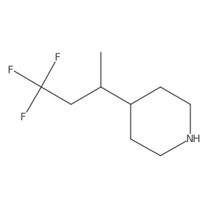 4-(4,4,4-Trifluorobutan-2-yl)piperidine结构式