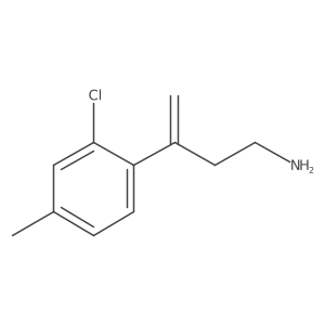 3-(2-Chloro-4-methylphenyl)but-3-en-1-amine Structure
