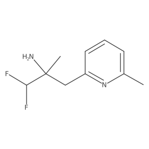 1,1-Difluoro-2-methyl-3-(6-methylpyridin-2-yl)propan-2-amine Structure