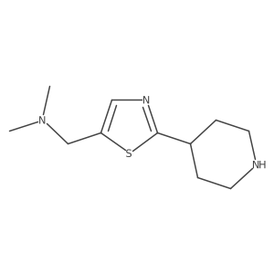 Dimethyl({[2-(piperidin-4-yl)-1,3-thiazol-5-yl]methyl})amine Structure