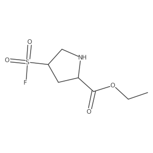 Ethyl 4-fluorosulfonylpyrrolidine-2-carboxylate Structure