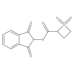1,3-dioxo-2,3-dihydro-1H-isoindol-2-yl 1,1-dioxo-1lambda6-thietane-2-carboxylate结构式