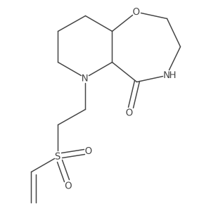 6-[2-(Ethenesulfonyl)ethyl]-decahydropyrido[2,3-f][1,4]oxazepin-5-one Structure