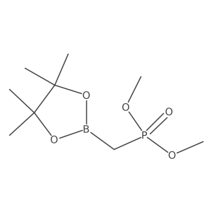 Dimethyl [(tetramethyl-1,3,2-dioxaborolan-2-yl)methyl]phosphonate Structure