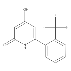 4-hydroxy-6-[2-(trifluoromethyl)phenyl]-1H-pyridin-2-one结构式
