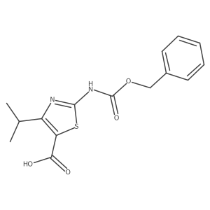 2-(Phenylmethoxycarbonylamino)-4-propan-2-yl-1,3-thiazole-5-carboxylic acid Structure