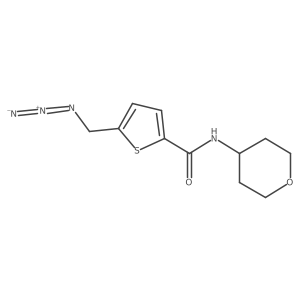 5-(azidomethyl)-N-(oxan-4-yl)thiophene-2-carboxamide Structure