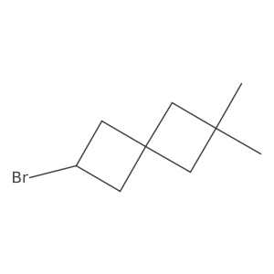 6-Bromo-2,2-dimethylspiro[3.3]heptane结构式