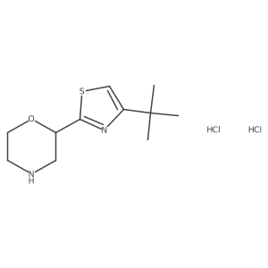 2-(4-Tert-butyl-1,3-thiazol-2-yl)morpholine dihydrochloride Structure