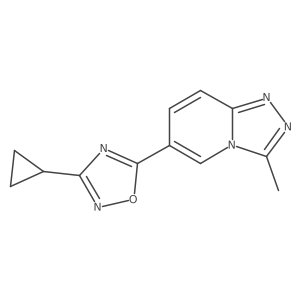 3-Cyclopropyl-5-{3-methyl-[1,2,4]triazolo[4,3-a]pyridin-6-yl}-1,2,4-oxadiazole结构式
