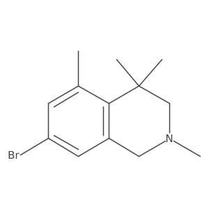 7-bromo-1,2,3,4-tetrahydro-2,4,4,5-tetramethylIsoquinoline结构式