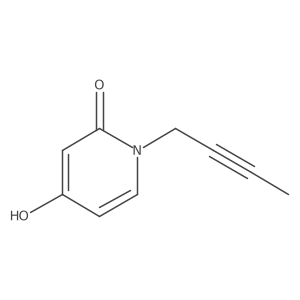 1-But-2-ynyl-4-hydroxypyridin-2-one结构式
