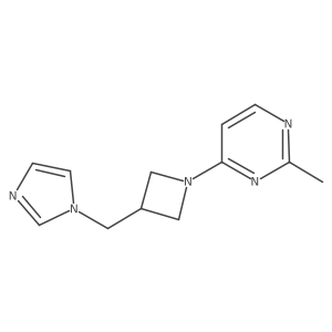 4-{3-[(1H-imidazol-1-yl)methyl]azetidin-1-yl}-2-methylpyrimidine结构式