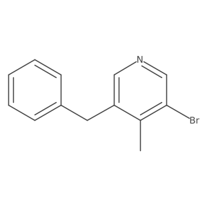 3-Benzyl-5-bromo-4-methylpyridine Structure