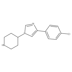 4-[4-(4-chlorophenyl)-1H-imidazol-1-yl]piperidine结构式