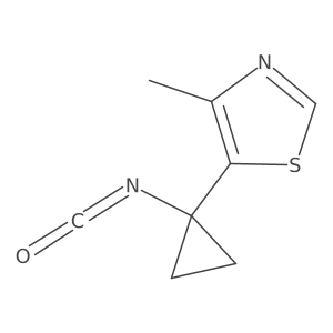 5-(1-Isocyanatocyclopropyl)-4-methyl-1,3-thiazole Structure