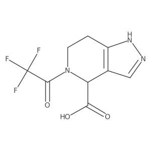5-(2,2,2-trifluoroacetyl)-2H,4H,5H,6H,7H-pyrazolo[4,3-c]pyridine-4-carboxylic acid结构式