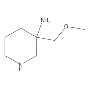 3-(Methoxymethyl)piperidin-3-amine结构式