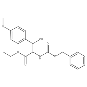 Ethyl 2-{[(benzyloxy)carbonyl]amino}-3-hydroxy-3-(4-methoxyphenyl)propanoate结构式