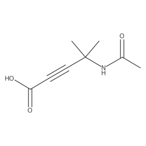 4-Acetamido-4-methylpent-2-ynoic acid Structure