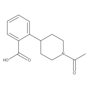2-(1-Acetylpiperidin-4-yl)benzoic acid结构式
