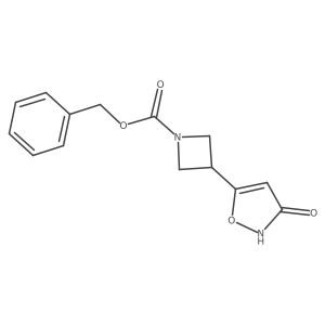 benzyl 3-(3-oxoisoxazol-5-yl)azetidine-1-carboxylate结构式