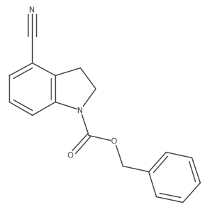 benzyl 4-cyano-2,3-dihydro-1H-indole-1-carboxylate Structure