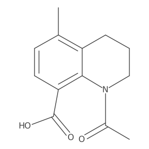 1-Acetyl-5-methyl-1,2,3,4-tetrahydroquinoline-8-carboxylic acid Structure