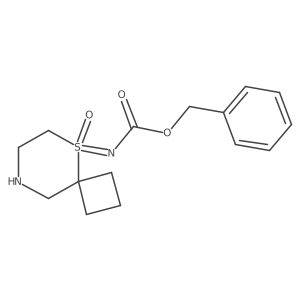 benzyl N-{5-oxo-5lambda6-thia-8-azaspiro[3.5]nonan-5-ylidene}carbamate结构式