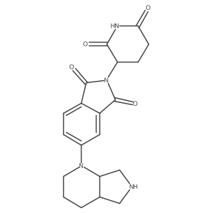 5-[(4aS,7aS)-octahydro-1H-pyrrolo[3,4-b]pyridin-1-yl]-2-(2,6-dioxopiperidin-3-yl)-2,3-dihydro-1H-isoindole-1,3-dione结构式