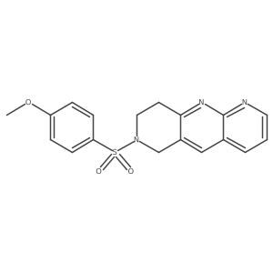 7-(4-methoxybenzenesulfonyl)-6H,7H,8H,9H-pyrido[2,3-b]1,6-naphthyridine Structure