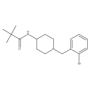 N-{1-[(2-bromophenyl)methyl]piperidin-4-yl}-2,2-dimethylpropanamide结构式